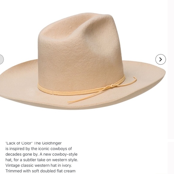 New! RARe lack of color cream high crown rancher main image 4